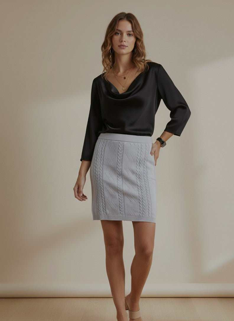 Ashley Knee Skirt - Rivelle Knits - Knits - Rivelle Knits
