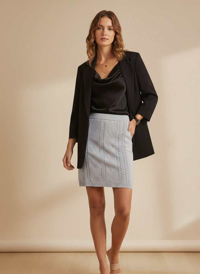 Ashley Knee Skirt - Rivelle Knits - Knits - Rivelle Knits